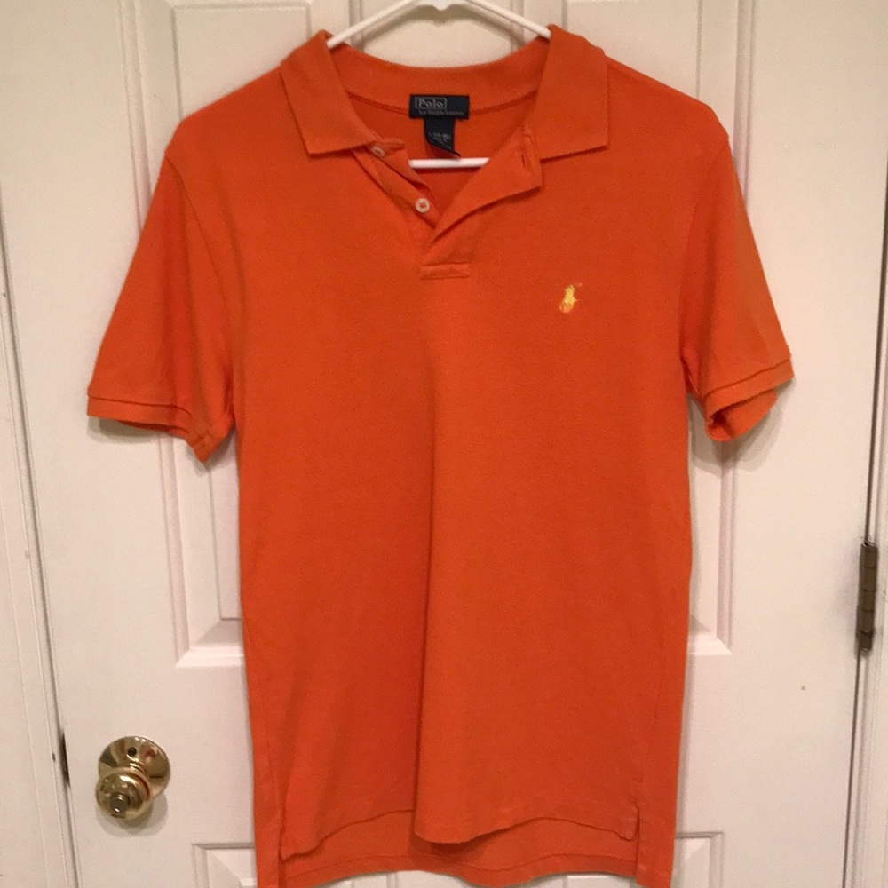 Polo Ralph Lauren Boys Orange Polo Size Large